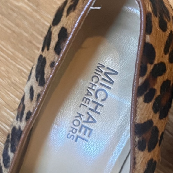 Michael Kors Vero Cuoio Heels Animal Print Suede Size 6 - Picture 10 of 15